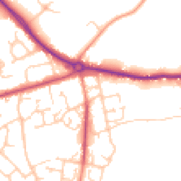 Daytime road noise heatmap for SO30 2EW