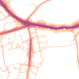 Daytime road noise heatmap for SO30 2EY