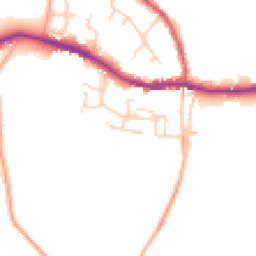 Daytime road noise heatmap for SO30 2FW