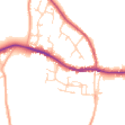 Daytime road noise heatmap for SO30 2GF