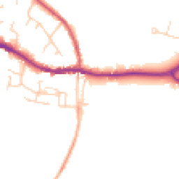 Daytime road noise heatmap for SO30 2GX