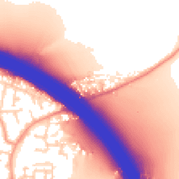 Daytime road noise heatmap for SO30 2JP