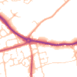 Daytime road noise heatmap for SO30 2JQ