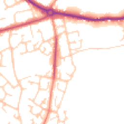 Daytime road noise heatmap for SO30 2RG