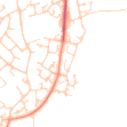 Daytime road noise heatmap for SO30 2RQ