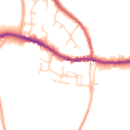 Daytime road noise heatmap for SO30 2TN