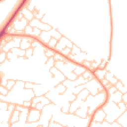 Daytime road noise heatmap for SO30 2UZ