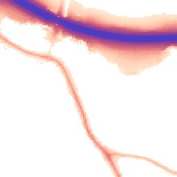 Night-time road noise heatmap for SO30 3AL