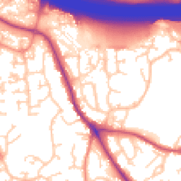 Daytime road noise heatmap for SO30 3AQ