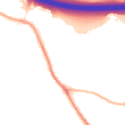 Night-time road noise heatmap for SO30 3AQ
