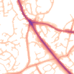 Daytime road noise heatmap for SO30 3AU