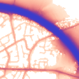 Daytime road noise heatmap for SO30 3EB