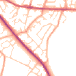 Daytime road noise heatmap for SO30 3EP