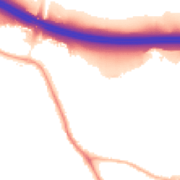 Night-time road noise heatmap for SO30 3FA