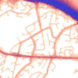 Daytime road noise heatmap for SO30 3FY