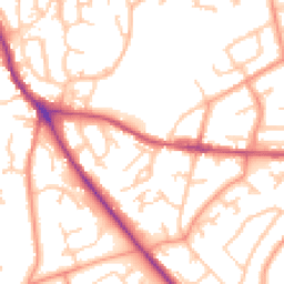 Daytime road noise heatmap for SO30 3GU