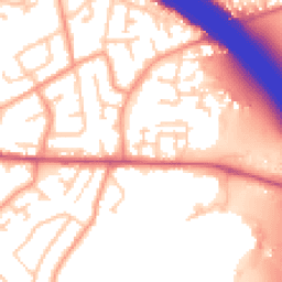 Daytime road noise heatmap for SO30 3HW