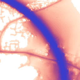 Daytime road noise heatmap for SO30 3LD