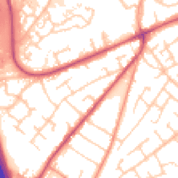 Daytime road noise heatmap for SO30 4AL