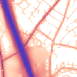 Daytime road noise heatmap for SO30 4DD