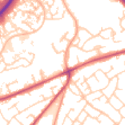 Daytime road noise heatmap for SO30 4DH