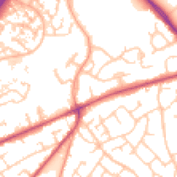 Daytime road noise heatmap for SO30 4FP