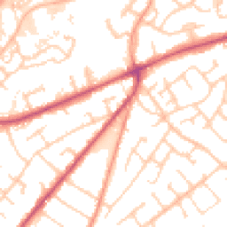 Daytime road noise heatmap for SO30 4JZ