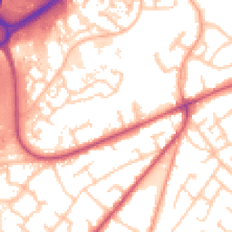 Daytime road noise heatmap for SO30 4LA