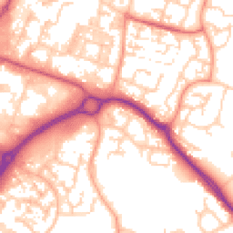 Daytime road noise heatmap for SO30 4NN