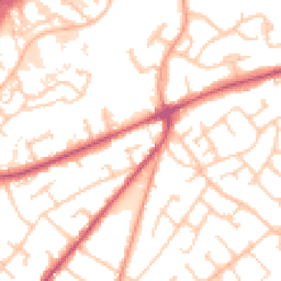Daytime road noise heatmap for SO30 4QF