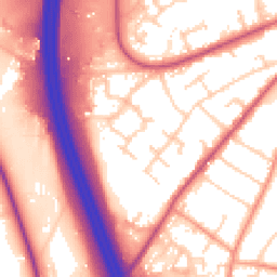 Daytime road noise heatmap for SO30 4QQ