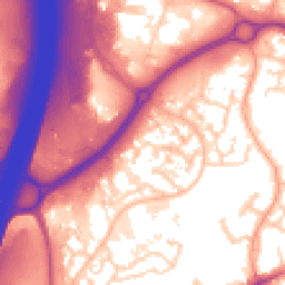 Daytime road noise heatmap for SO30 4QZ