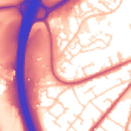 Daytime road noise heatmap for SO30 4RN