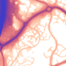 Daytime road noise heatmap for SO30 4RR