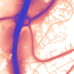 Daytime road noise heatmap for SO30 4SL