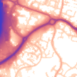 Daytime road noise heatmap for SO30 4SS