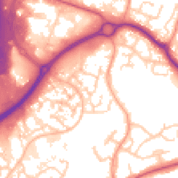 Daytime road noise heatmap for SO30 4TP