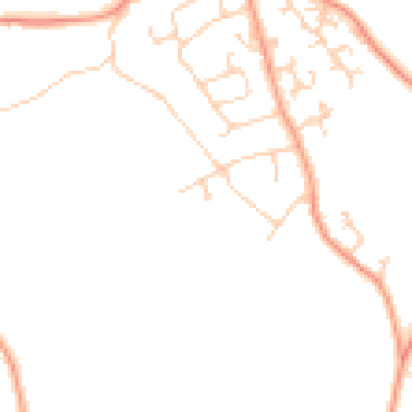 Daytime road noise heatmap for SO41 0AR