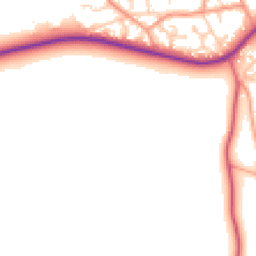 Daytime road noise heatmap for SO41 0BG