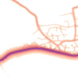 Daytime road noise heatmap for SO41 0DB