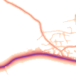 Daytime road noise heatmap for SO41 0EH