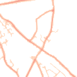 Daytime road noise heatmap for SO41 0EW