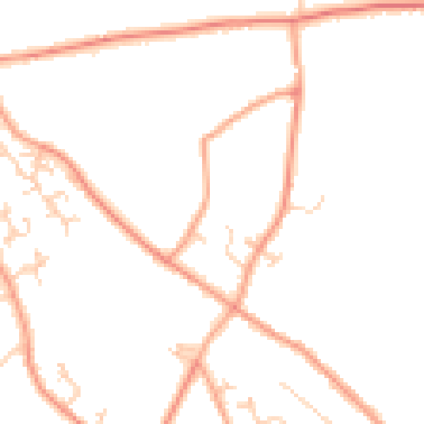 Daytime road noise heatmap for SO41 0FE
