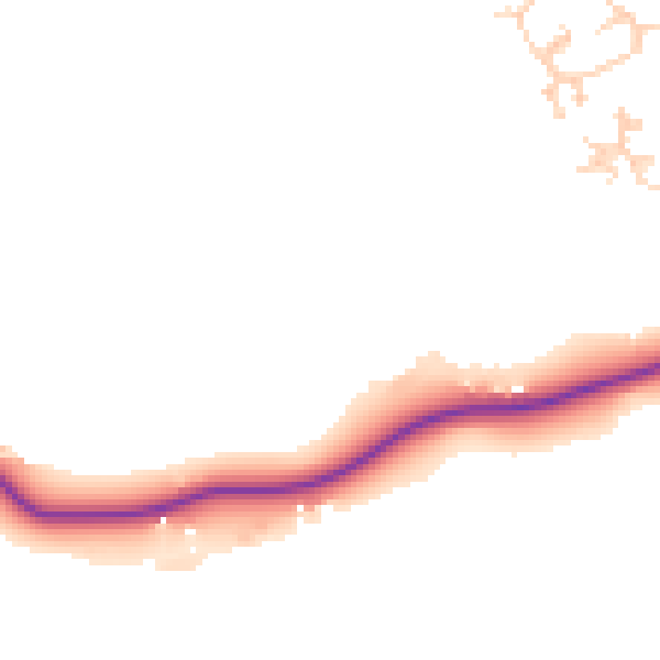 Daytime road noise heatmap for SO41 0JD