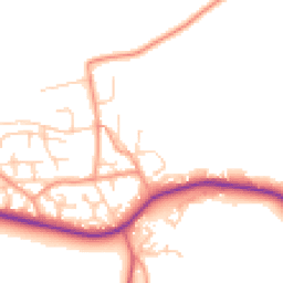Daytime road noise heatmap for SO41 0JL