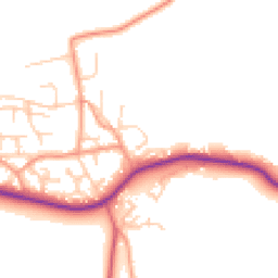 Daytime road noise heatmap for SO41 0JN