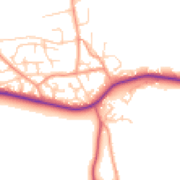 Daytime road noise heatmap for SO41 0JU