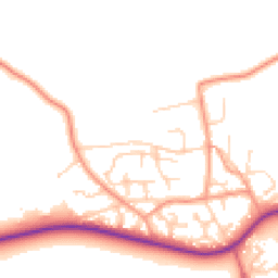 Daytime road noise heatmap for SO41 0JY