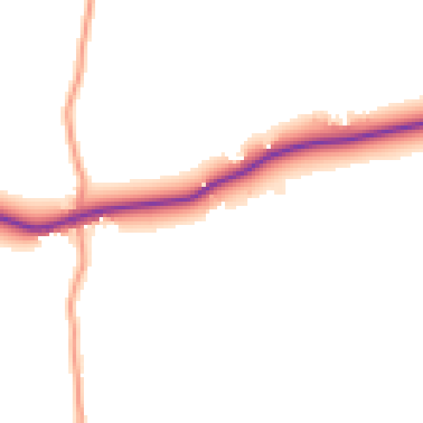 Daytime road noise heatmap for SO41 0LB