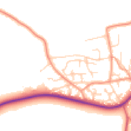 Daytime road noise heatmap for SO41 0LN